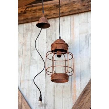 Imagem de Lanterna de pendurar para pendurar da coleção de Park Hill ELH81314, 40,6 cm de altura