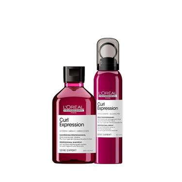 Imagem de Kit LOréal Professionnel Curl Expression Shampoo Cleansing Jelly e Acelerador de Secagem (2 produtos)
