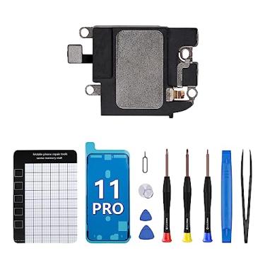Imagem de CYKJGS Para iPhone 11 Pro Alto-falante Ringer Buzzer Substituição OEM com Kit de Ferramentas de Reparo Completo Conjunto Altifalante Desempenho Áudio Som Conector Cabo Flex Parte Pad Magnético A2160