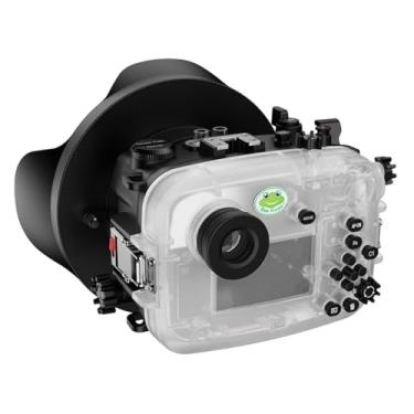 Imagem de Seafrogs Underwater Housing para Sony a6700 com WA005B Short Dome Port, [40M/130FT] Capa impermeável para Sony ILCE-6700 com E10-18mm F/4, FE 35mm F1.4