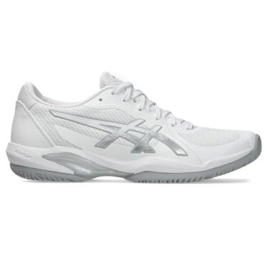 Imagem de ASICS Tênis feminino Solution Swift FlyteFoam 2, 39, branco/prata pura