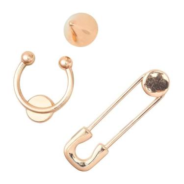 Imagem de Jibbitz™ dourados pack com 3 unidades unico - Un