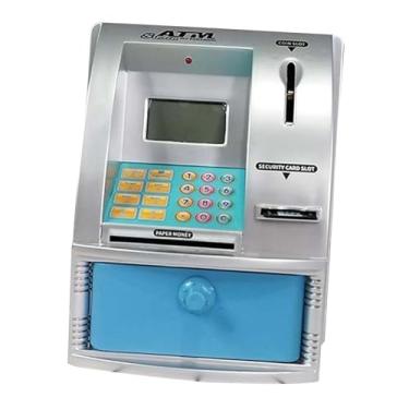 Imagem de Cofrinho Eletrônico Infantil para Guardar Economias, azul prateado