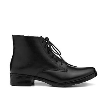 Imagem de Bota Feminina Casual Couro de Amarrar Metropolitan-Feminino