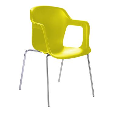 Imagem de Cadeira Geos Chrome Yellow