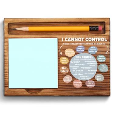 Imagem de vizuzi Porta-notas adesivas Things I Can Control, presentes para psicologia escolar, decoração de escritório de conselheiro, presentes para terapeutas de saúde mental, CBT, DBT, terapia,