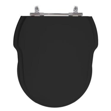 Imagem de Tampa De Vaso Sanitário Laqueado Hampton Preto Para Incepa