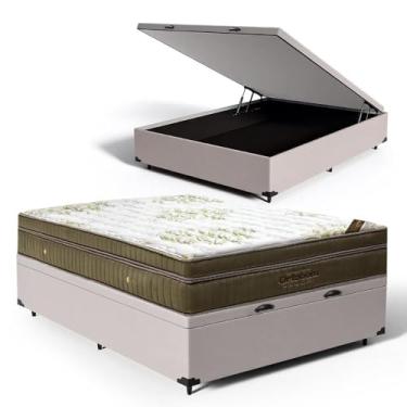 Imagem de Cama Box Baú com Colchão de Molas Ensacadas EuroPillow Ortobom Gold Ultragel (Casal)