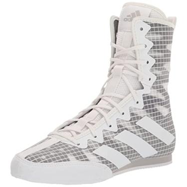 Imagem de adidas Tênis de boxe adulto unissex Hog 4, Branco/Cinza, 36 BR