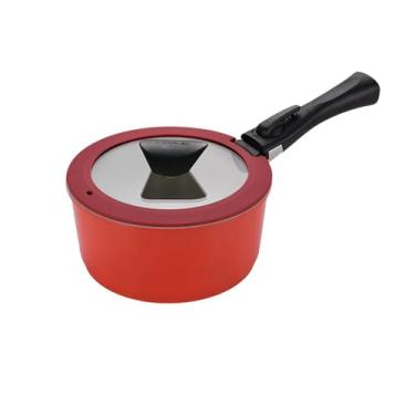 Imagem de Conjunto de panelas de cerâmica antiaderente removível para panquecas de ovos, frigideira para bife, panelas para cozinhar presunto, cafeteira para café da manhã, panela de indução, R 20CM