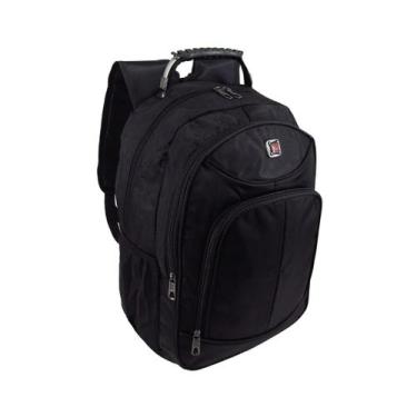 Imagem de Mochila KL Masculina Executiva Preta Notebook Cabo de Aço, Preto A831