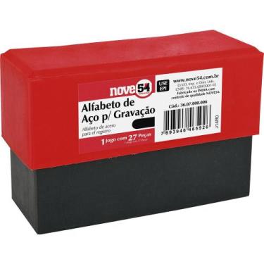 Imagem de Alfabeto de aço punção 6mm a-z para gravação - Nove54