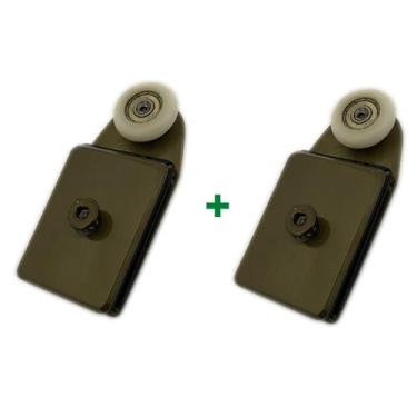 Imagem de 1126 - Roldana tipo carrinho modelo mini semi-convexa para vidro tempe
