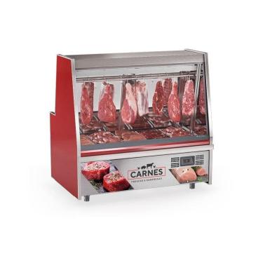Imagem de Balcão De Carnes Gats150 Gelopar Expositor De Carnes Vermelho 1,5mt 220v