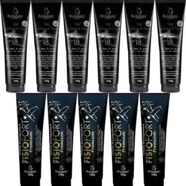 Imagem de Kit 6 Gel Cartilagem De Tubarão + 5 Pomada Fisiofort Premium - Bio Ins
