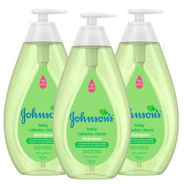 Imagem de KIT 3 Shampoos Johnson's Baby Cabelos Claros 750ml