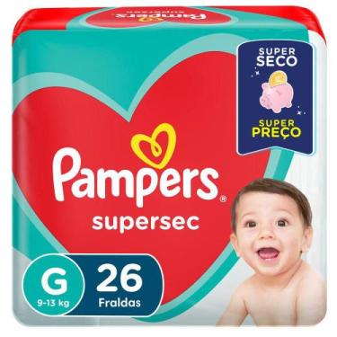 Imagem de Fraldas Pampers Supersec G 26 Unidades