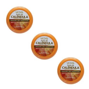 Imagem de Kit 3 Pomada De Calêndula Hidratação Pele Seca 30g - Vedis