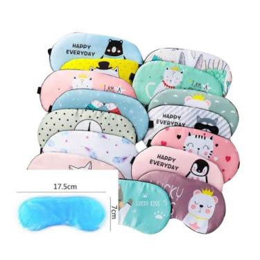 Imagem de Kit 05 Mascara de Repouso Dormir Descanso Estampada Com Gel Skin Care 