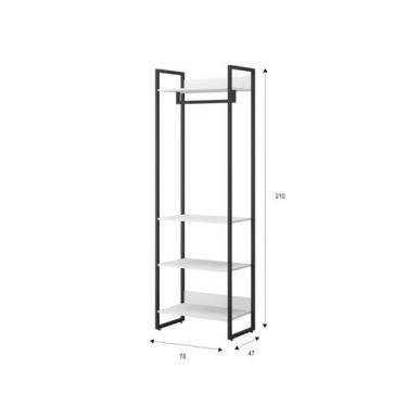 Imagem de Closet aberto Porto - Sem gavetas - Branco - Móveis Belo