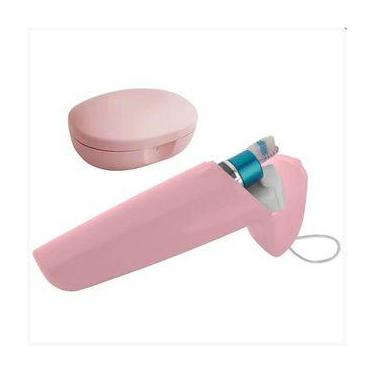Imagem de Kit Higiene Porta escova de dente + saboneteira OU, Rosa Quartz
