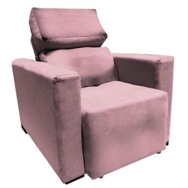 Imagem de  Poltrona Amamentação Retratil e Reclinavel Florença Rosa - Beatriz De