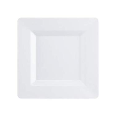 Imagem de Prato quadrado branco - 16,5 cm | Coleção Carre | Pacote com 10