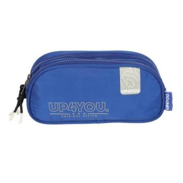 Imagem de Estojo Escolar UP4YOU Duplo Design Azul Luxcel