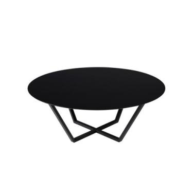 Imagem de Mesa centro Lavanda em Aço Carbono Preto - Drop mobiliário