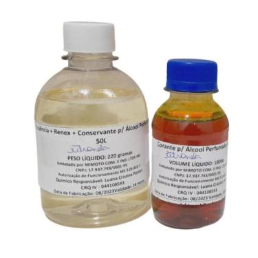 Imagem de Base Concentrada Para Fazer 50l De Álcool Perfumado citronela acompanh