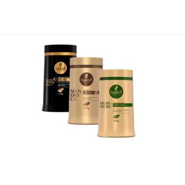 Imagem de Kit Haskell Mascaras Cavalo Forte Mandioca e Murumuru 900G