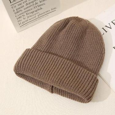 Imagem de  Gorro Casual Feminino Cor De Doces Para O Inverno De Alta Qualidade -