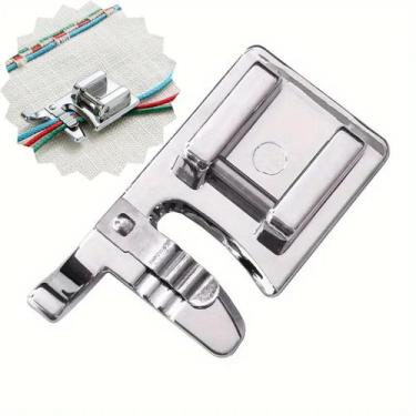 Imagem de Sapatilha calcador domestico de pregar cordões triplo maquinas costura