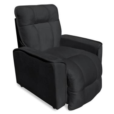 Imagem de Poltrona do Papai Reclinável para Descanso Veludo Cinza Escuro - Porto