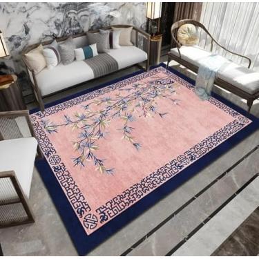 Imagem de Arte Sala de estar Tapete Casa Quarto Cabeceira Moda Macio Tapete Antigo Mesa de Centro Tapete de Pelúcia, SY282, QD, 100x160cm