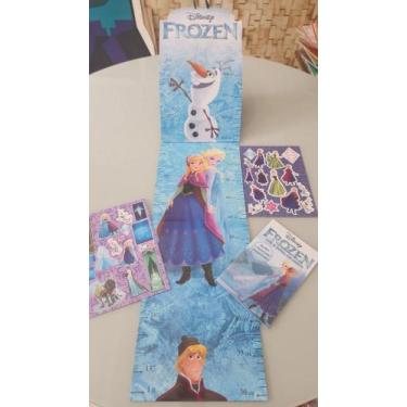 Imagem de Livro - Frozen - Livro De Historia Com Adesivos - Editora On-Line
