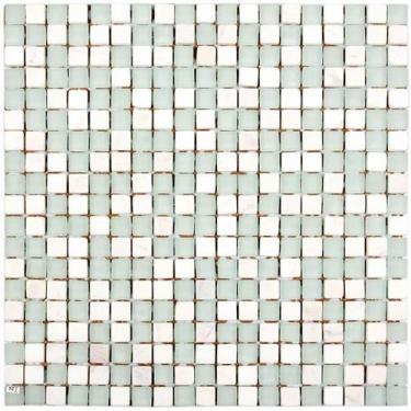 Imagem de Pastilha de vidro com pedra GS102 - GLASS STONE VERDE 31x31cm 8mm - GL