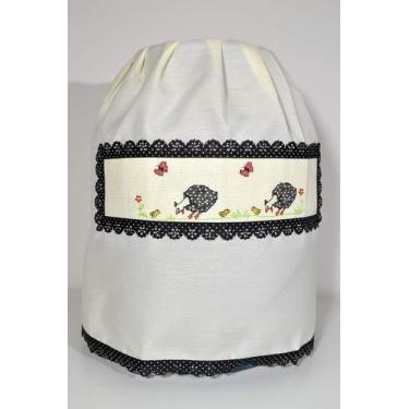 Imagem de Capa de Botijão Palha - Galinha d'Angola - Arte & Tear