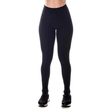 Imagem de Calça Legging Suplex Básica Adora! Modas Liso Preto Cintura Alta, P, P