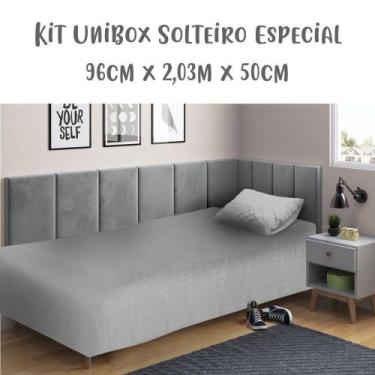 Imagem de Jogo de Lençol 2 Peças Box Conjugado Unibox Solteiro King Especial Cin