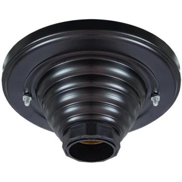 Imagem de Plafon Preto Popular Tipo PL Para 1 Lampâda  todos Ambientes - CM GLAS