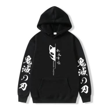 Imagem de Moletom Canguuru Demon Slayer Kamado Tanjirou Mangá Anime Unissex - Ma