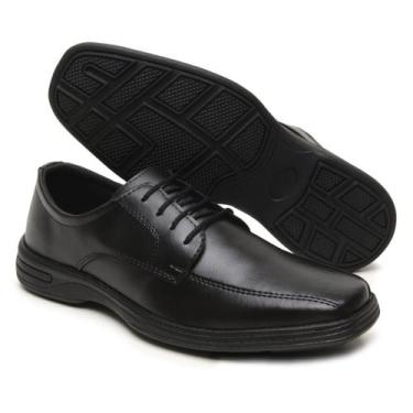 Imagem de Sapato Social Couro Ortopédico Masculino Elegante Pronta Entrega - Cal
