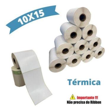Imagem de 10 Rolos Etiqueta Térmica 10x15 Cm S Para Ecommerce - Higipack