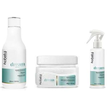 Imagem de Hobety Kit Dream Shampoo Creme E Leave In Pós Quimica