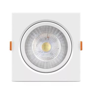 Imagem de Spot Led Croica Embutir Teto Gesso Quadrado MR11 3W Luminária Cozinha 