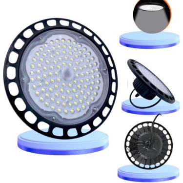 Imagem de Luminária Led Highbay Smd Ufo 100W Rua Galpão Industrial Branco Frio 6