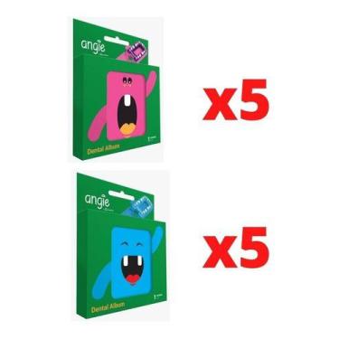 Imagem de Porta Dentes Infantil Kit Com 10 - Album Dental Standard  - Angie By A