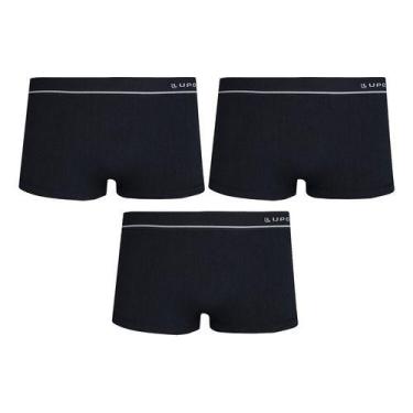 Imagem de Kit Com 3 Cueca Lupo Sunga Microfibra Sem Costura Original, Preto, M