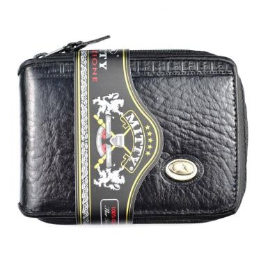 Imagem de Carteira Mitty Em Couro Com Ziper Preta  - M1Z